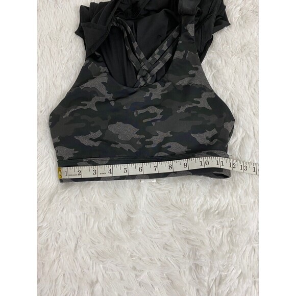 Fabletics Giselle Tank Top Powertouch Swing Black Built-In Camo Bra Size XS - Picture 7 of 12